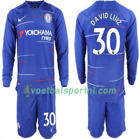 Chelsea David Luiz 30 Kind Thuis Tenue 2018-19 L/S